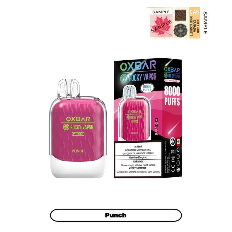 Oxbar 8000 puff Punch (FED)