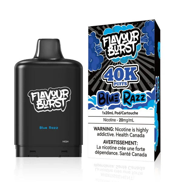 Blue Razz: Flavour BURST X PODS 40000 (AB)