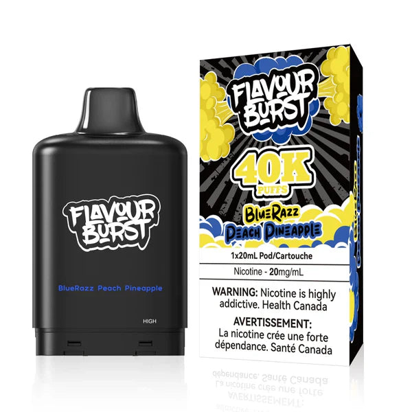 Bluerazz Peach Pineapple: Flavour BURST X PODS 40000 (AB)