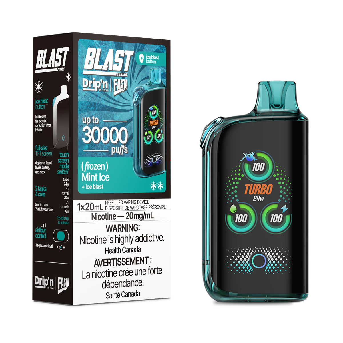 Drip’n BLAST 30000 Puffs - Mint Ice (AB)