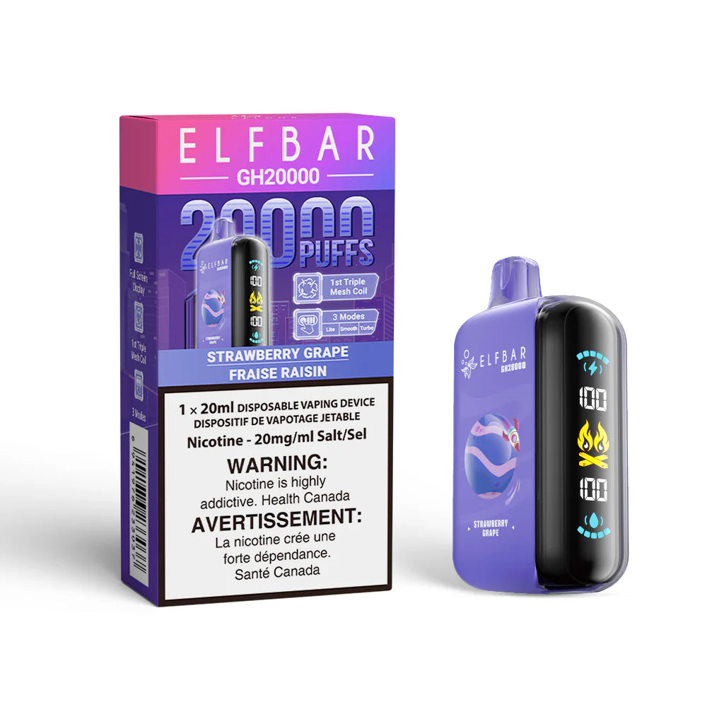 ELFBAR 20000 puffs - Strawberry Grape (FED)