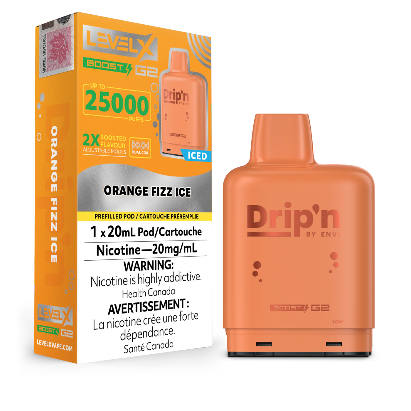 Drip’n Level X Boost Pod G2 - Orange Fizz Ice (FED)