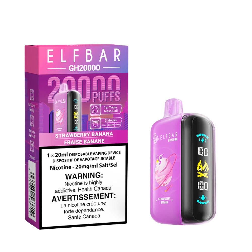 ELFBAR 20000 puffs - Strawberry Banana (FED)