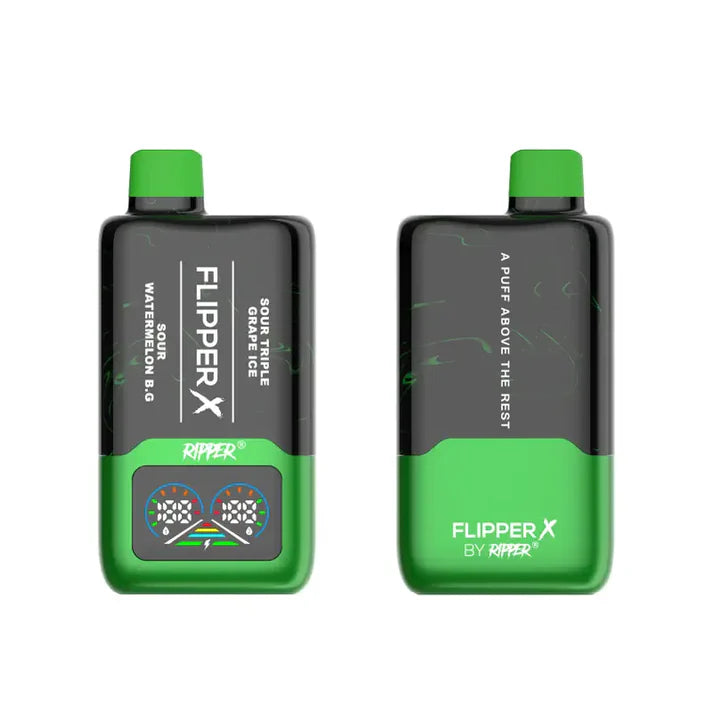 Flipper X 26000 Sour Watermelon B.G + Sour Triple Grape Ice (FED)