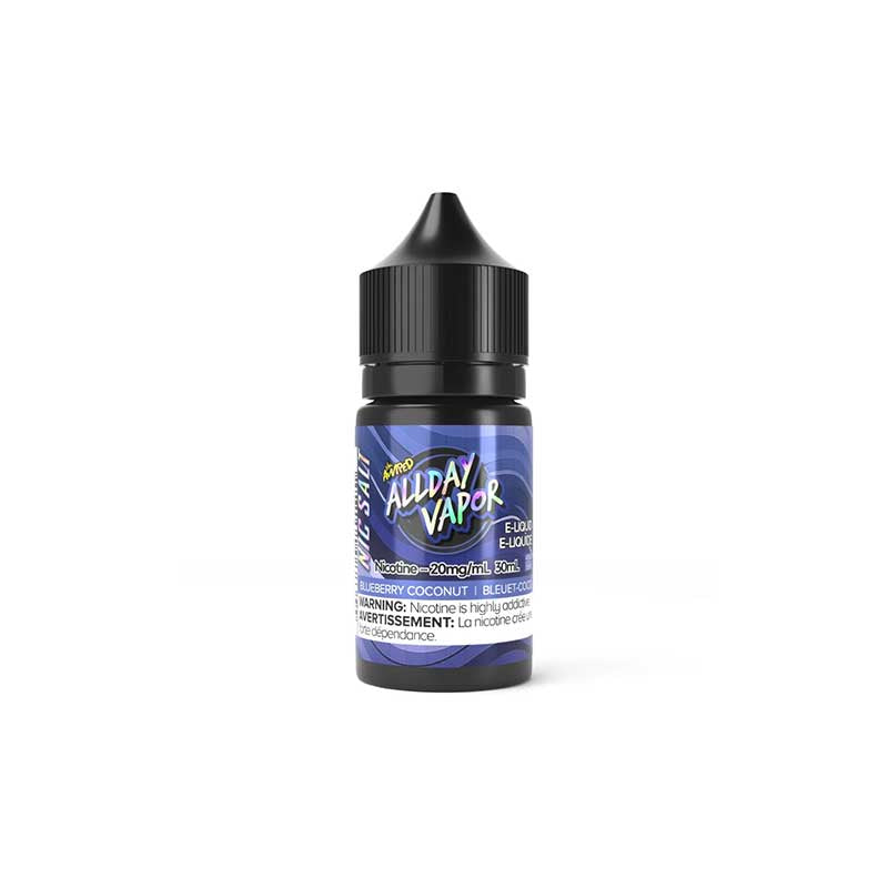 All Day Vapor Blueberry Coconut Salt E-Juice 30ml (FED)