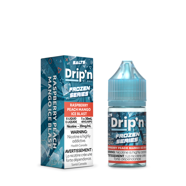 Drip’n Frozen E-Liquid 30ml 20mg - Raspberry Peach Mango Ice Blast (AB)