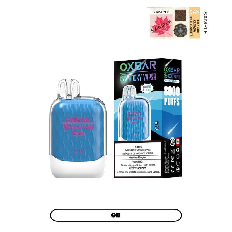 Oxbar 8000 puff G B (FED)