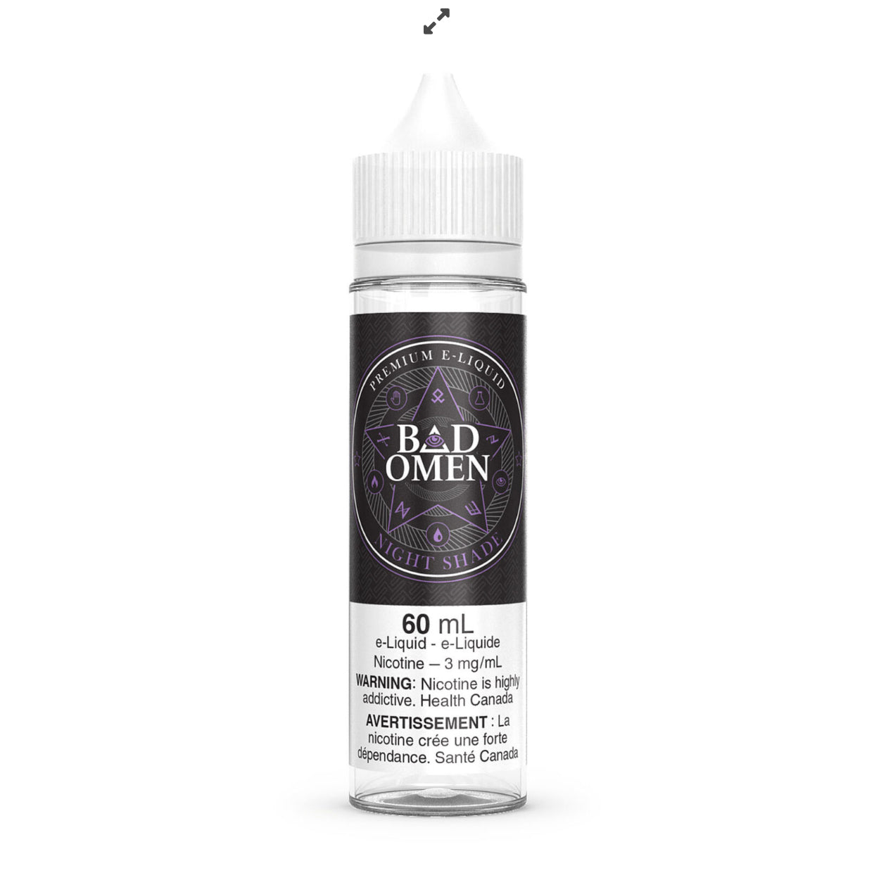 Bad Omen Free Base E-Juice 60ml (3mg) (FED) - Night Shade