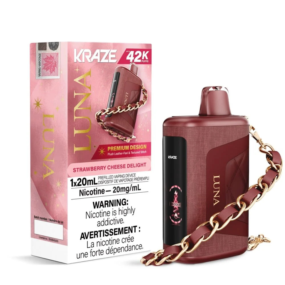 Kraze 42000 Luna Disposable - Strawberry Cheese Delight 20mg (AB)