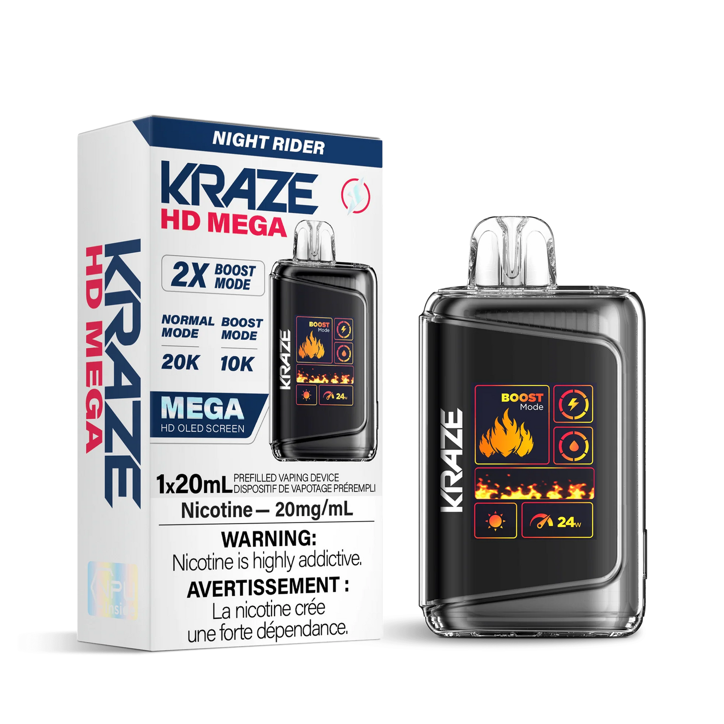 Kraze 20000 Disposable - Night Rider 20mg (AB)