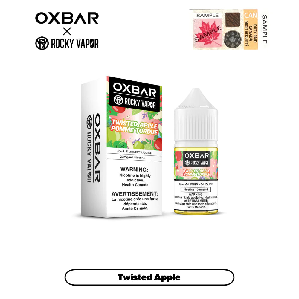 Oxbar Twisted Apple Salt E-Juice 30ml (20mg) (FED)