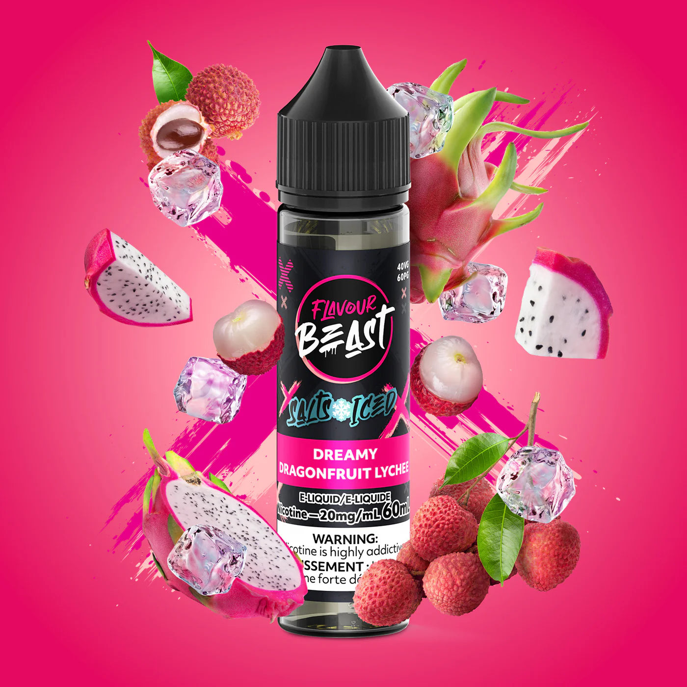 Flavour Beast E-Liquid- Dreamy Dragonfruit Lychee 60ml 20mg (FED)