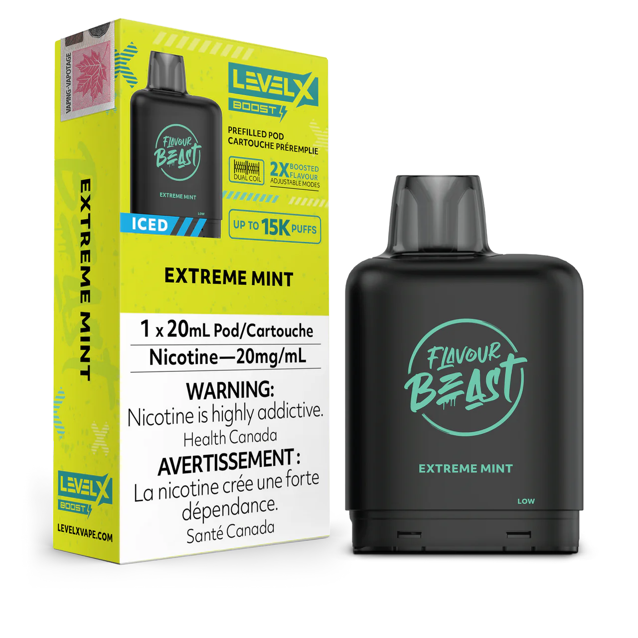 Flavour Beast Level X Boost Pod - Extreme Mint Iced (AB)
