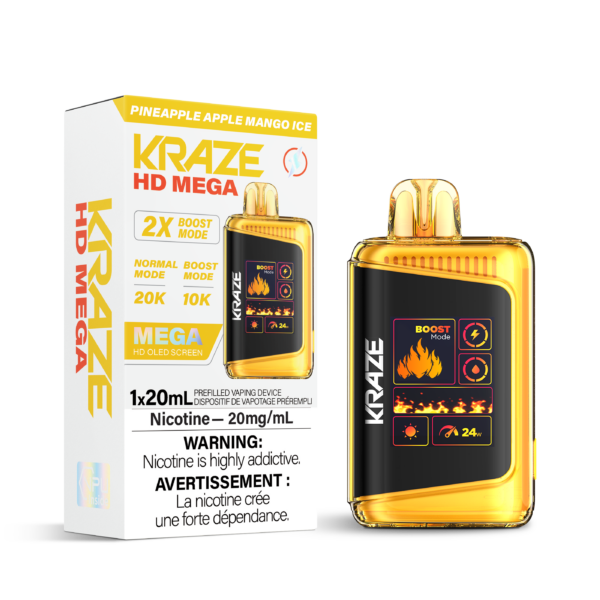Kraze 20000 Disposable - Pineapple Apple Mango Ice 20mg (FED)