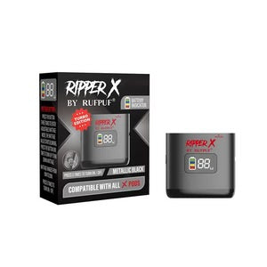 Ripper X ULTRA Battery 1000mAh -Metallic Black with Red Logo