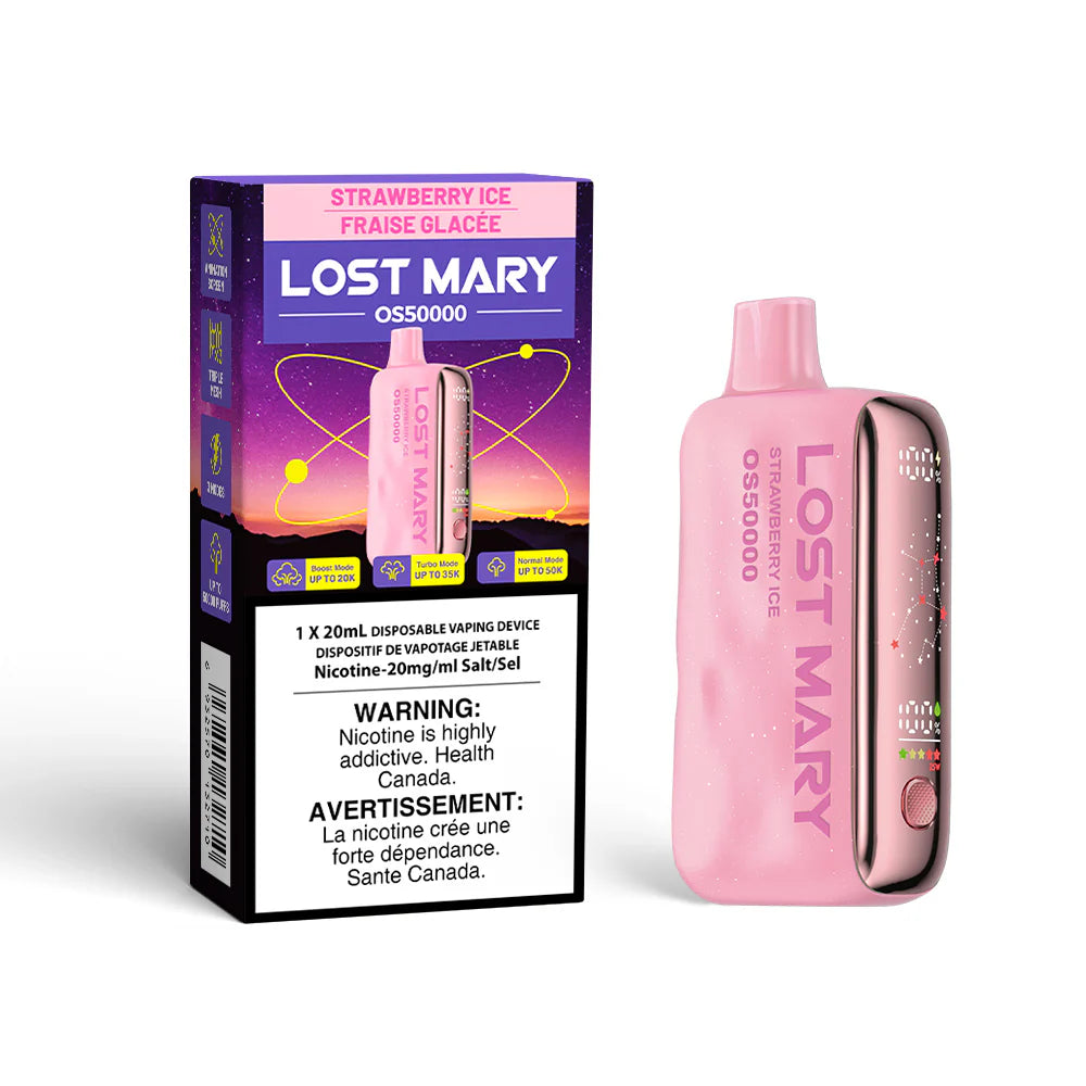 Lost Mary 50000 Disposable - Strawberry Ice 20mg (AB)