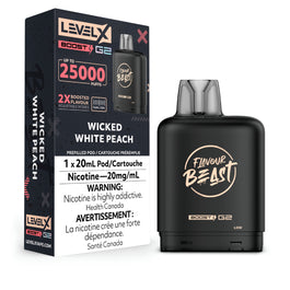 Flavour Beast Level X Boost Pod - Wicked White Peach (FED)