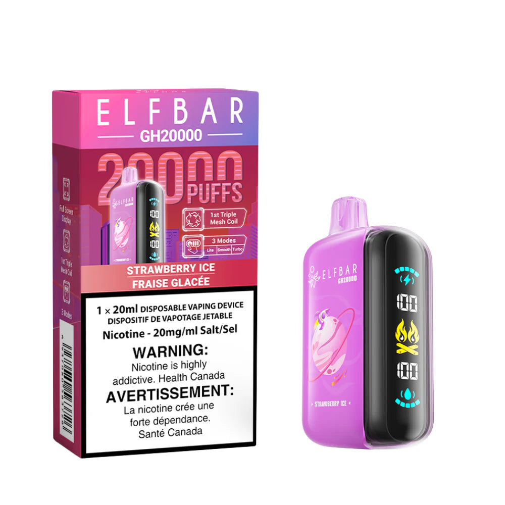 ELFBAR 20000 puffs - Strawberry Ice (FED)