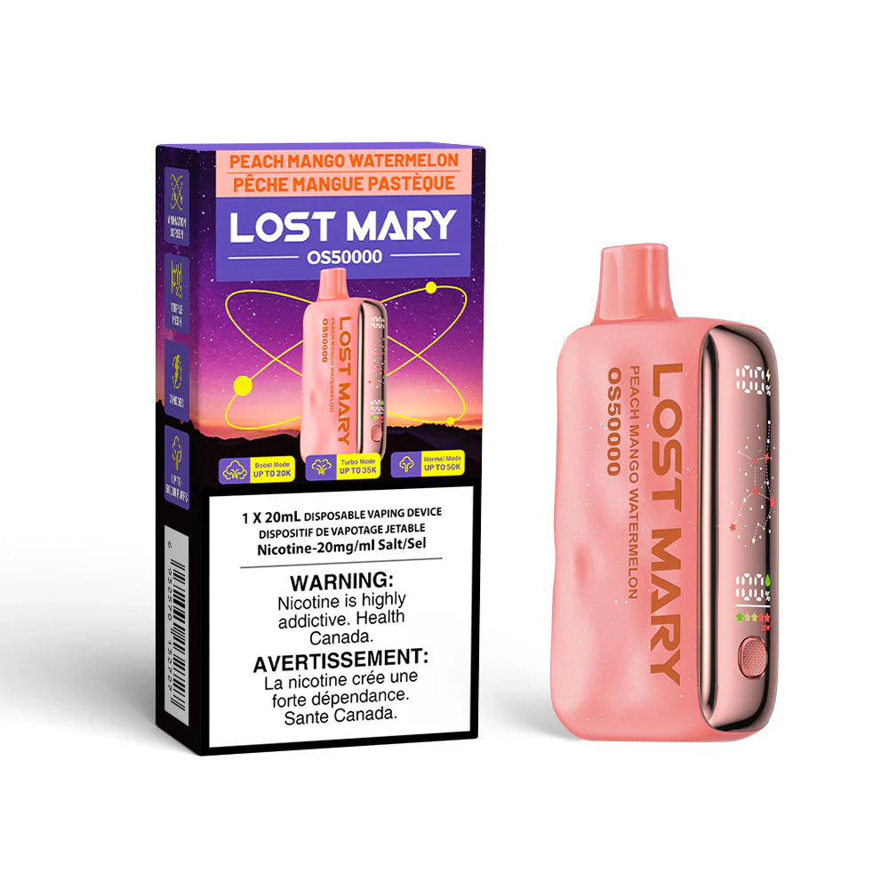 Lost Mary 50000 Disposable - Peach Mango Watermelon 20mg (AB)