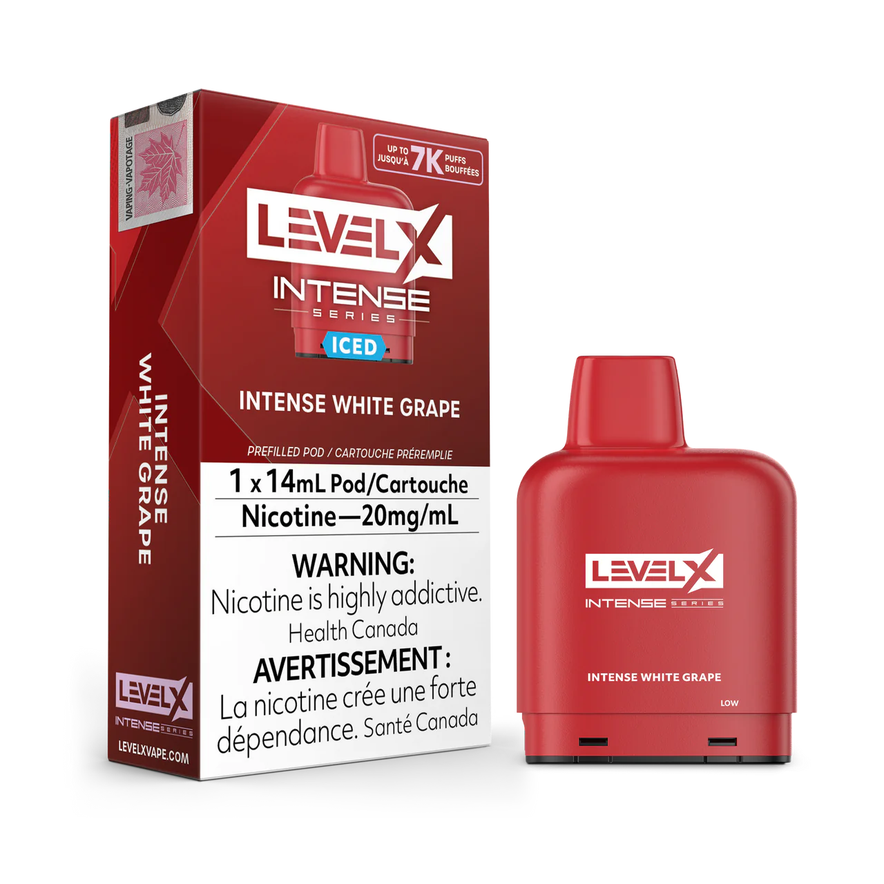 Flavour Beast Level X Intense 7000 Pod - White Grape Iced (FED)