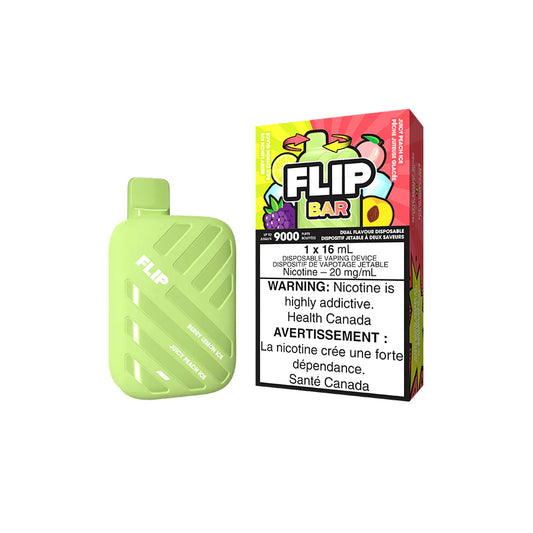 Flip Bar 9000 Disposable - Berry Lemon Ice + Juicy Peach Ice 20MG (FED)