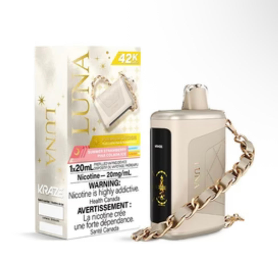 Kraze 42000 Luna Disposable - Summer Strawberry Pina Colada Ice 20mg (AB)