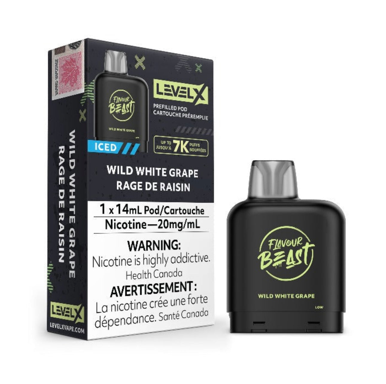 Flavour beast Level X 7000 Pod - Wild White Grape (FED)
