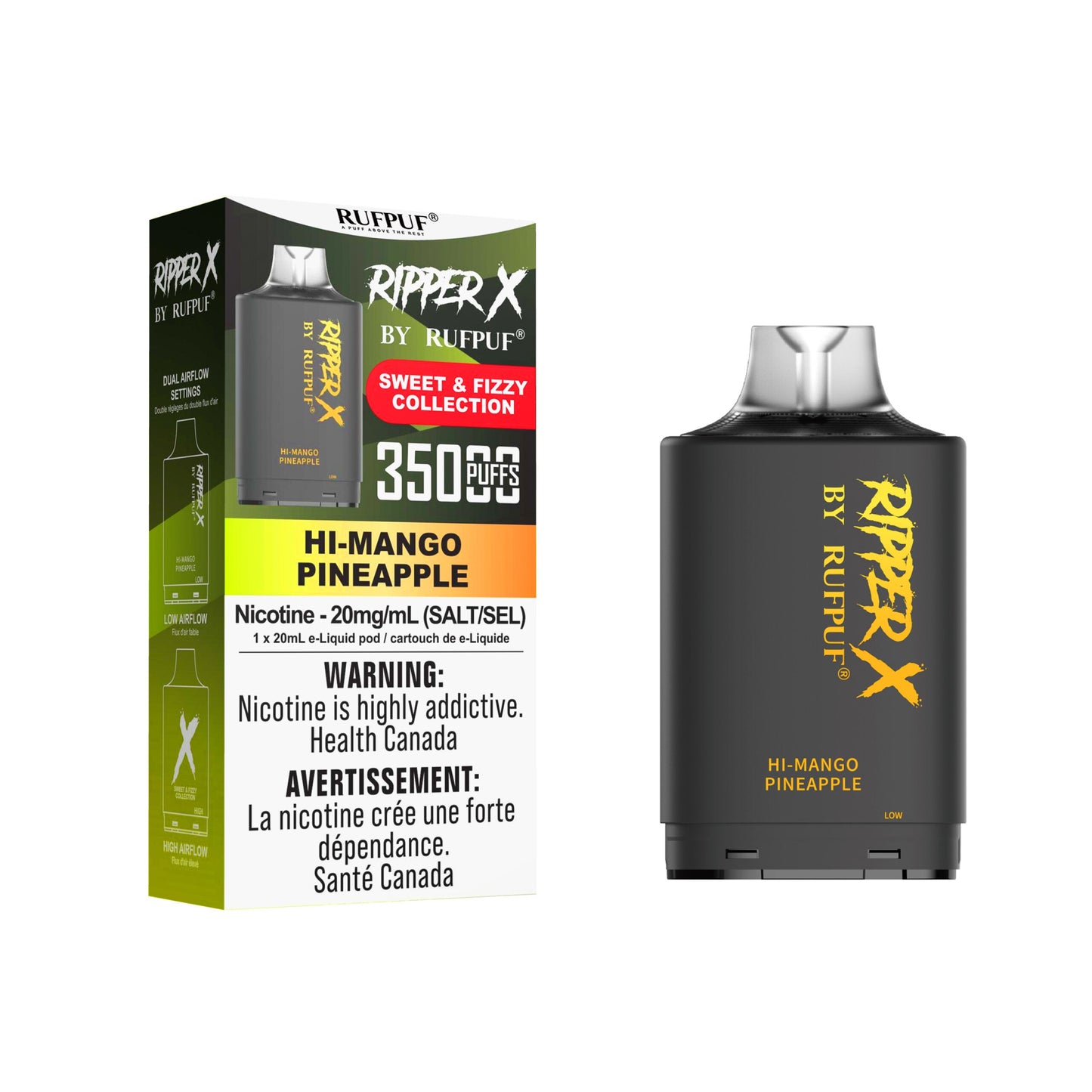 Rufpuf Ripper X Pod - Hi-Mango Pineapple 20mg (AB)