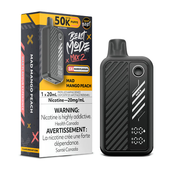 Flavour Beast Beast Mode Max 2 50000 (AB) - Mad Mango Peach