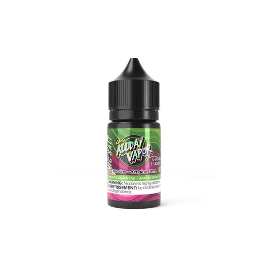 All Day Vapor Pineapple Guava Kiwi Salt E-Juice 30ml (20mg) (FED)
