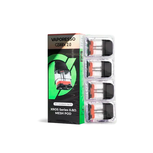 Vaporesso XROS 0.8ohm Replacement Pod 4/PK (3ml)