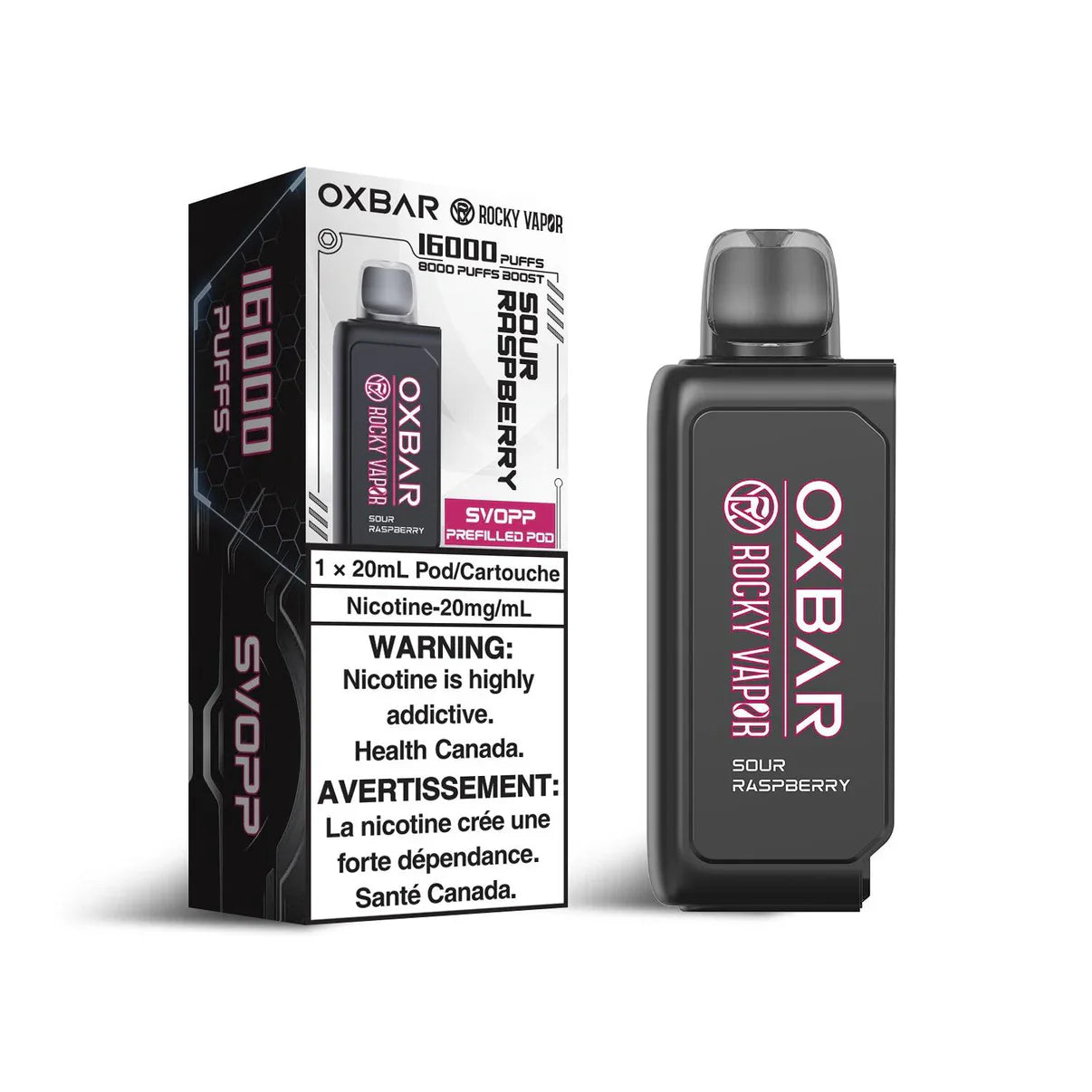 Oxbar SVOPP Pod 16000 - Sour Raspberry (FED)