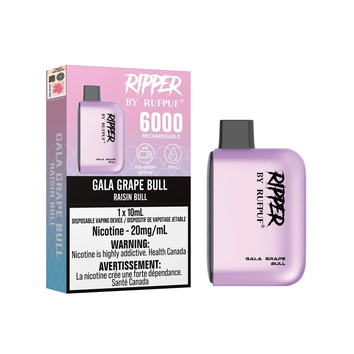 Rufpuf Ripper 6000 Gala Grape Bill Rufpuf (20mg) (FED)