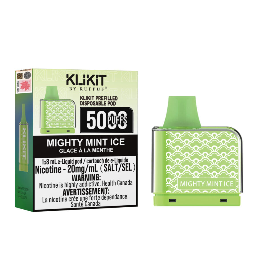 Rufpuf Klikit Pod 5000 MIGHTY MINT Ice (Vape tax included)
