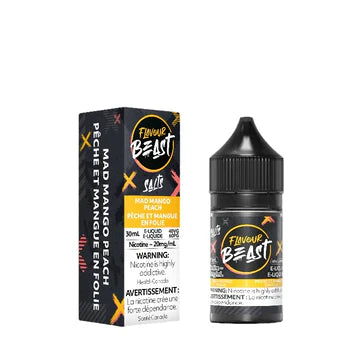 (1PC) Flavour Beast E-Liquid Mad Mango Peach 30ml 20mg (AB)