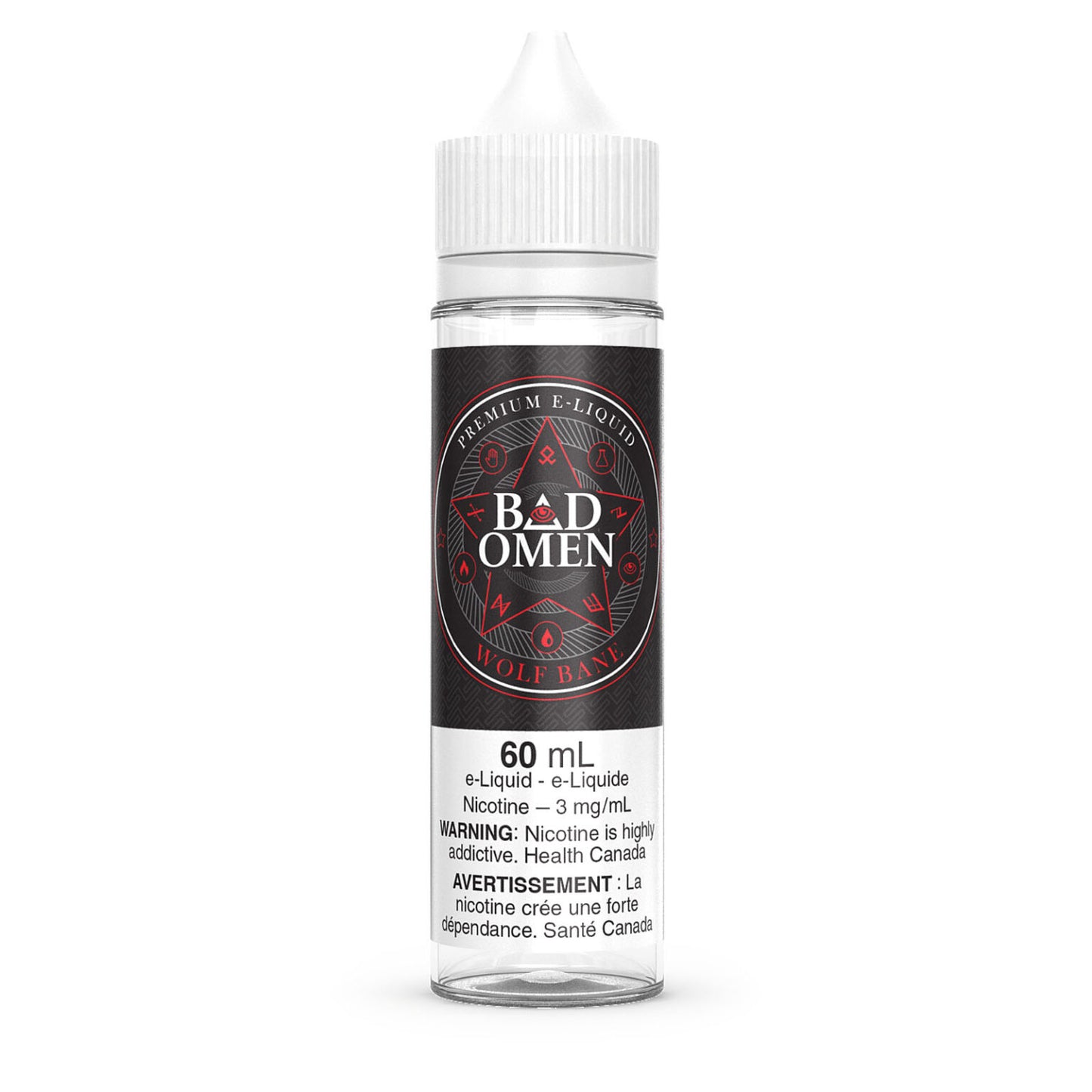 Bad Omen Free Base E-Juice 60ml (6mg) (FED) - Wolf Bane
