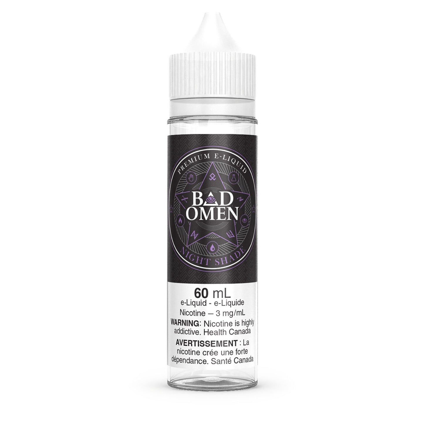Bad Omen Free Base E-Juice 60ml (6mg) (FED) - Night Shade