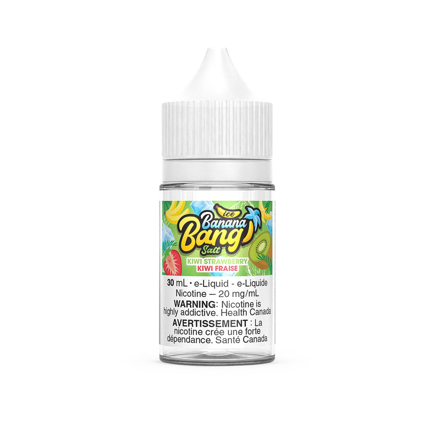 Banana Bang Ice Salt E-Juice 30ml (20mg) (FED) - Kiwi Strawberry