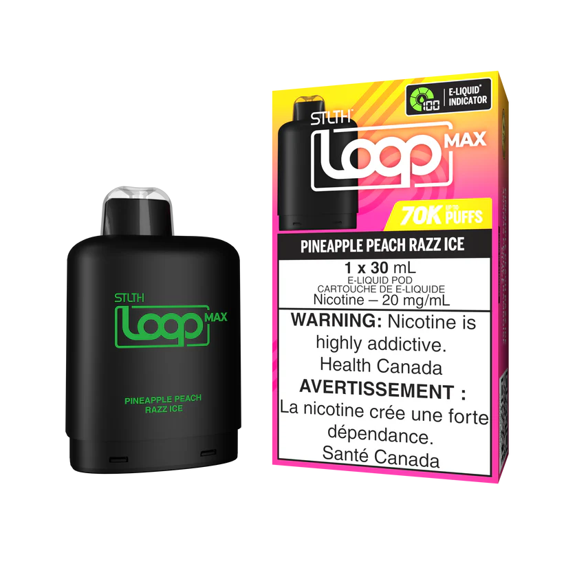 STLTH LOOP MAX POD 70K - PINEAPPLE PEACH RAZZ ICE (AB)