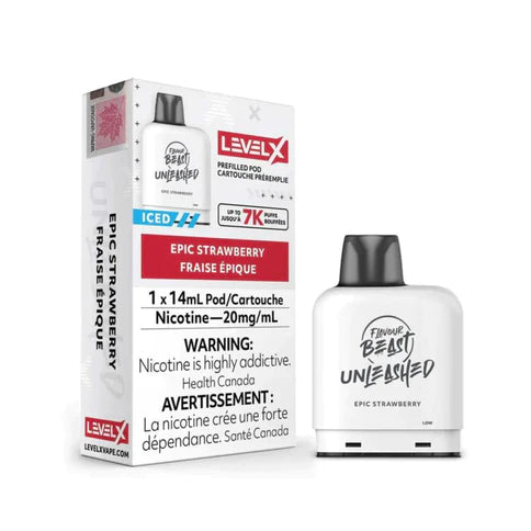 Flavour Beast Level X Unleashed 7000 Pod - Epic Strawberry (AB)