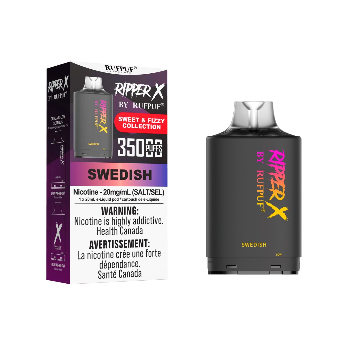 Rufpuf Ripper X Pod - Swedish 20mg (AB)