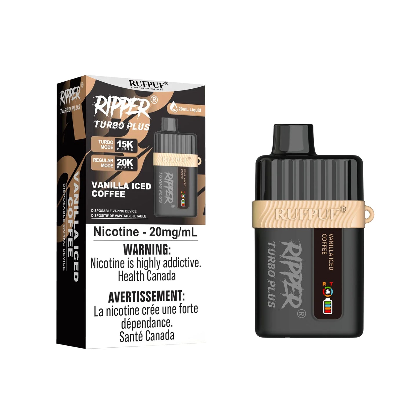 Vanilla Iced Coffee TURBO PLUS 20000 (FED)