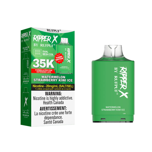 Rufpuf Ripper X Pod - Watermelon Strawberry Kiwi 20mg (AB)