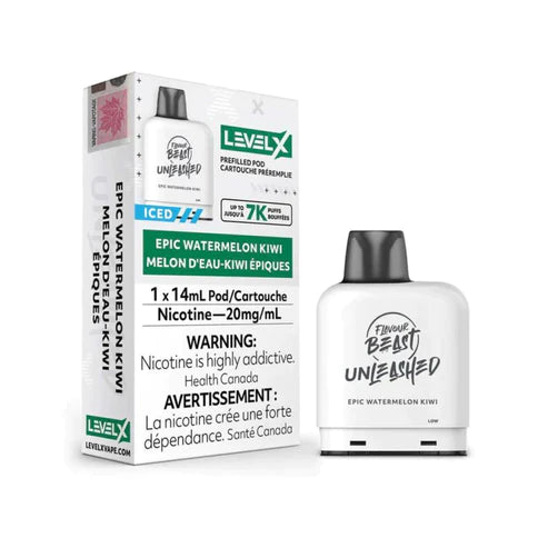 Flavour Beast Level X Unleashed 7000 Pod - Epic Watermelon Kiwi (AB)