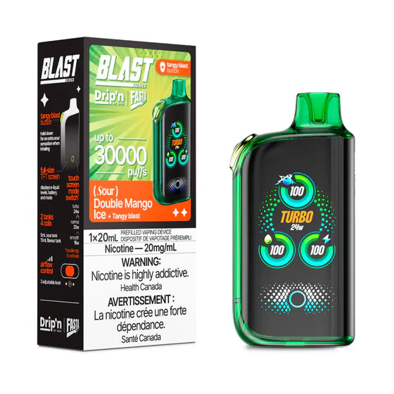 Drip’n BLAST Sour Series 30000 Puffs - Double Mango Ice (FED)