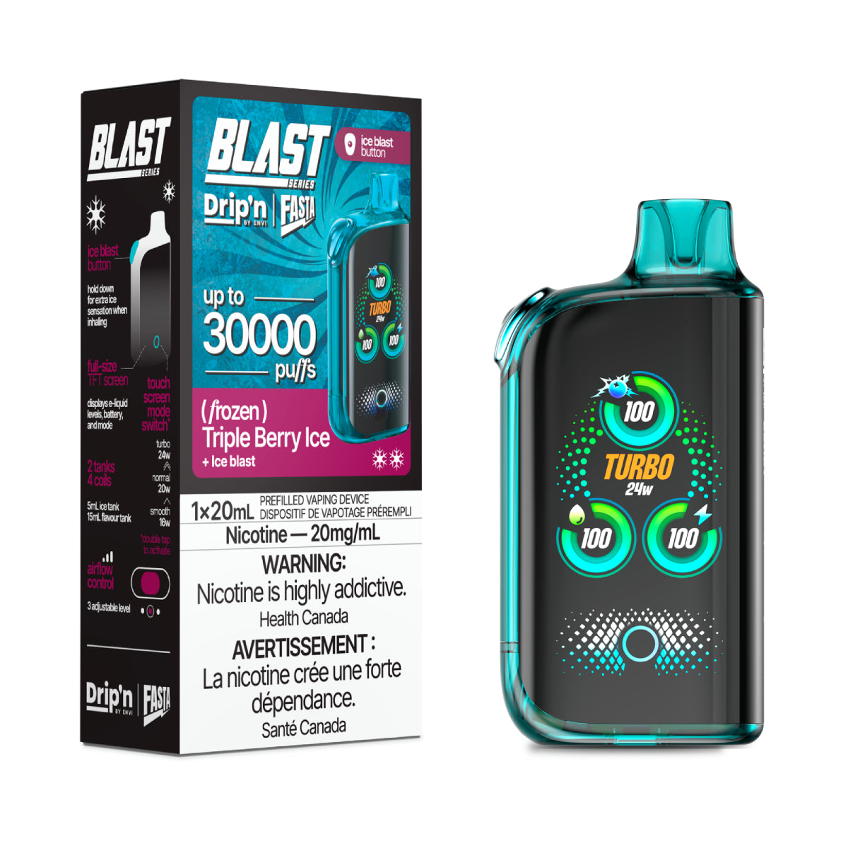 Drip’n BLAST 30000 Puffs - Triple Berry Ice (AB)