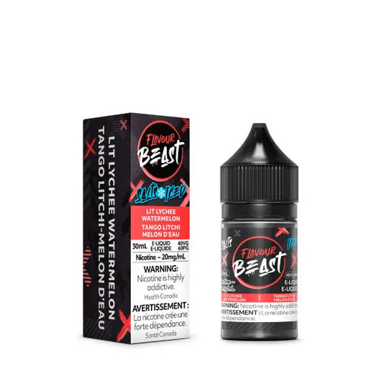 (1PC) Flavour Beast E-Liquid Lit Lychee Watermelon Iced 30ml 20mg (AB)
