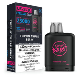 Flavour Beast Level X Boost Pod - Trippin’ Triple Berry (FED)