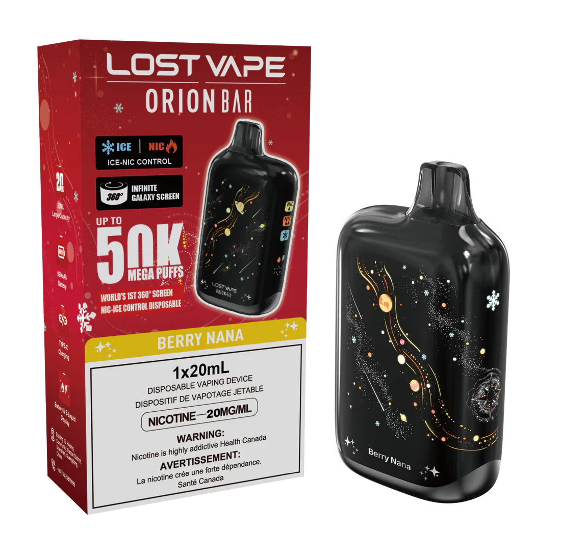 Lost Vape Orion Bar 50000 - Berry Nana (AB)