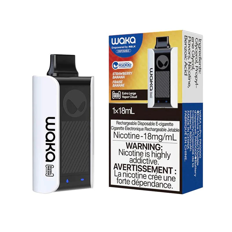 WAKA SoPro PA10000 Strawberry Banana (Vape tax included)